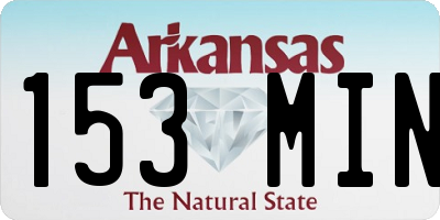 AR license plate 153MIN