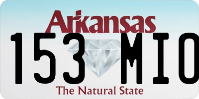 AR license plate 153MIO