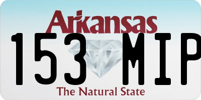 AR license plate 153MIP