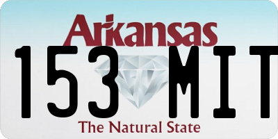 AR license plate 153MIT
