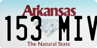 AR license plate 153MIV