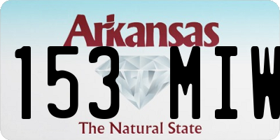 AR license plate 153MIW