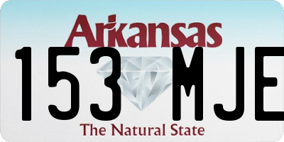AR license plate 153MJE