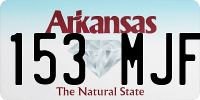 AR license plate 153MJF
