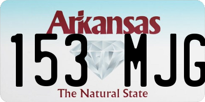 AR license plate 153MJG