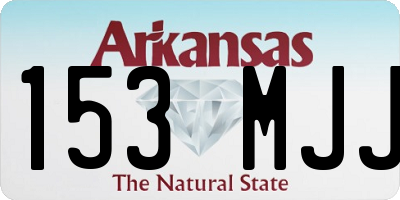AR license plate 153MJJ