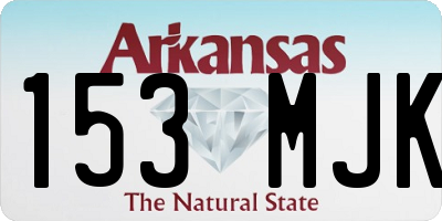 AR license plate 153MJK