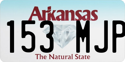 AR license plate 153MJP