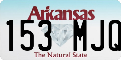 AR license plate 153MJQ