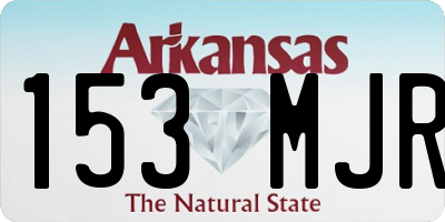 AR license plate 153MJR