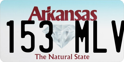 AR license plate 153MLV