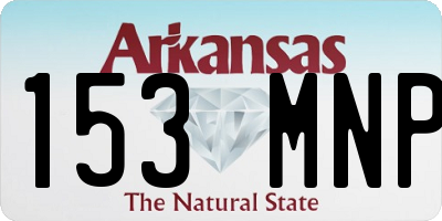 AR license plate 153MNP