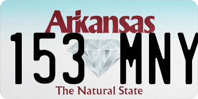 AR license plate 153MNY