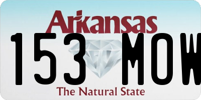 AR license plate 153MOW