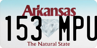AR license plate 153MPU