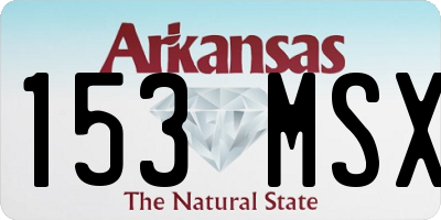 AR license plate 153MSX