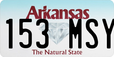 AR license plate 153MSY