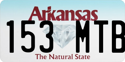 AR license plate 153MTB
