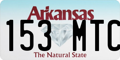 AR license plate 153MTC