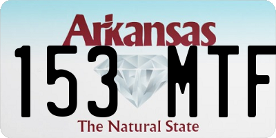 AR license plate 153MTF