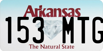 AR license plate 153MTG