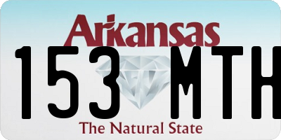 AR license plate 153MTH