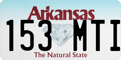 AR license plate 153MTI