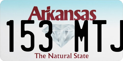 AR license plate 153MTJ