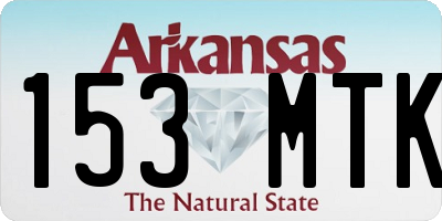 AR license plate 153MTK