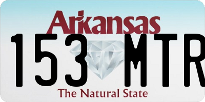 AR license plate 153MTR