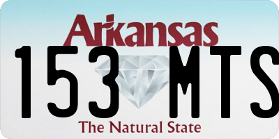 AR license plate 153MTS