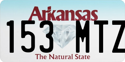 AR license plate 153MTZ