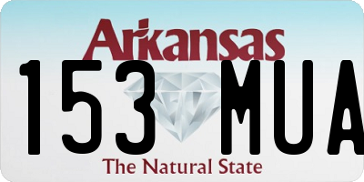 AR license plate 153MUA