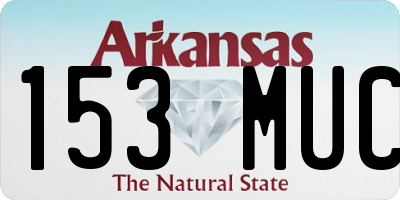 AR license plate 153MUC