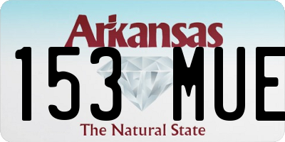 AR license plate 153MUE