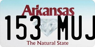 AR license plate 153MUJ