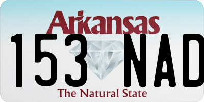 AR license plate 153NAD