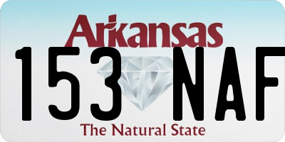 AR license plate 153NAF