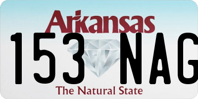 AR license plate 153NAG
