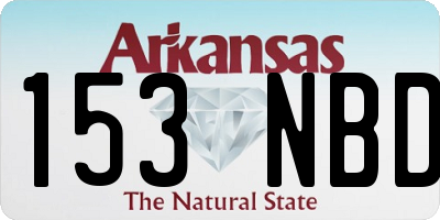 AR license plate 153NBD