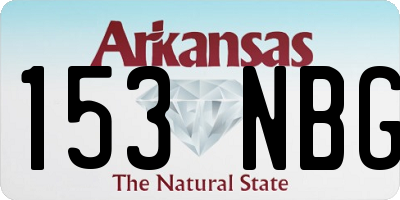 AR license plate 153NBG