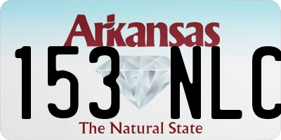 AR license plate 153NLC