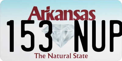 AR license plate 153NUP