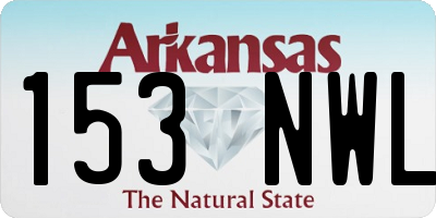 AR license plate 153NWL