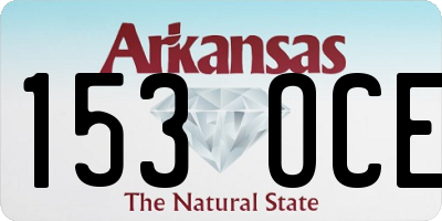 AR license plate 153OCE