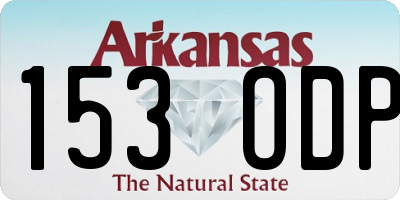 AR license plate 153ODP