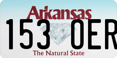 AR license plate 153OER