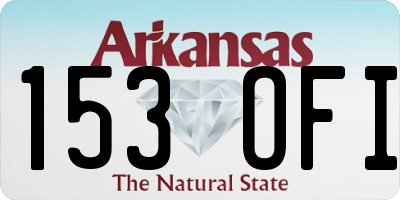 AR license plate 153OFI
