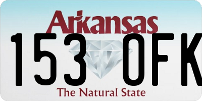 AR license plate 153OFK