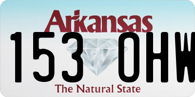 AR license plate 153OHW